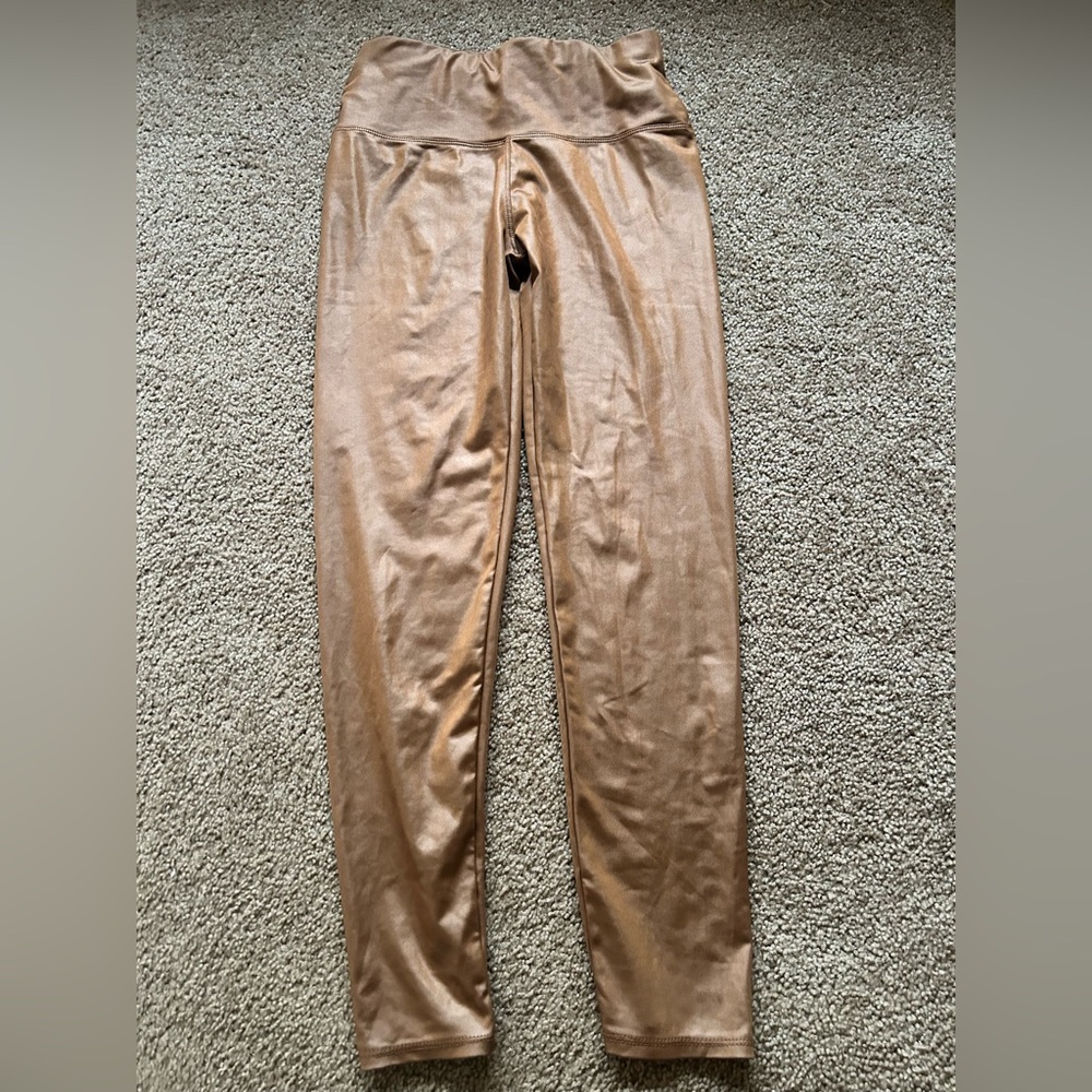 NWOT Brown Leather Leggings